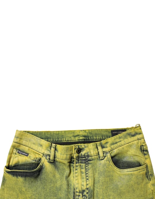 Gerade Schnitt Acid Wash Jeans - Image 5