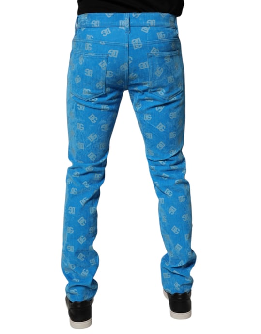Gerade geschnittene Jeans mit Logo-Print - Image 4