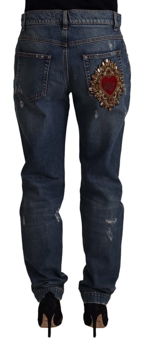 Dolce Gabbana Zerrissene Jeans Abgenutztes Denim - Image 2