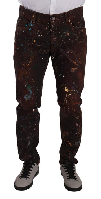 Farbspritzer-Jeans - Image 1