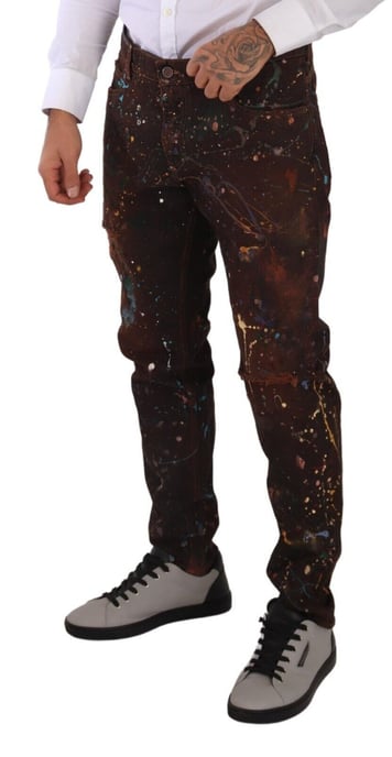 Farbspritzer-Jeans - Image 4