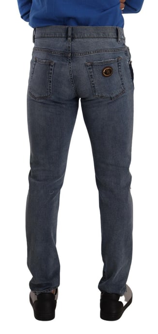 Zweifarbige Vintage-Denim-Jeans - Image 3