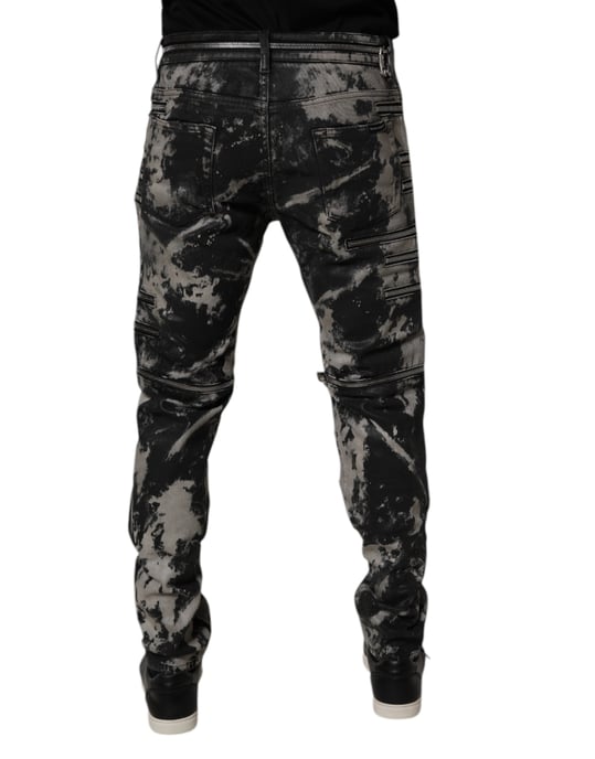 Zip-Detail Slim Fit Jeans - Image 4