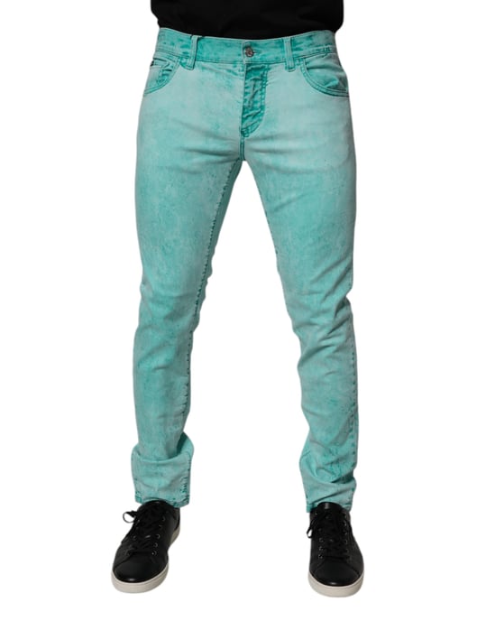 Slim Fit Acid Washed Jeans - Image 2