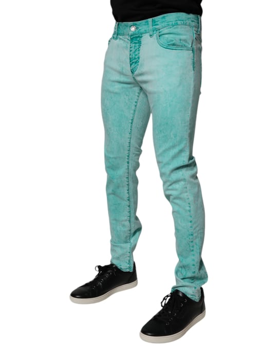 Slim Fit Acid Washed Jeans - Image 3