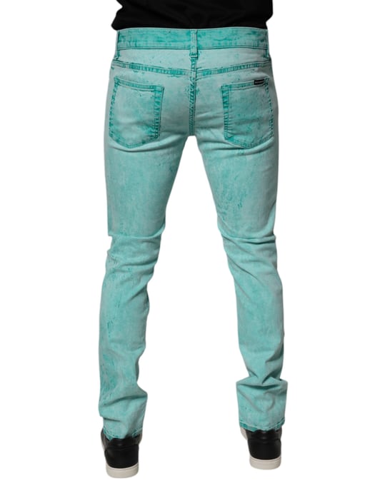 Slim Fit Acid Washed Jeans - Image 4