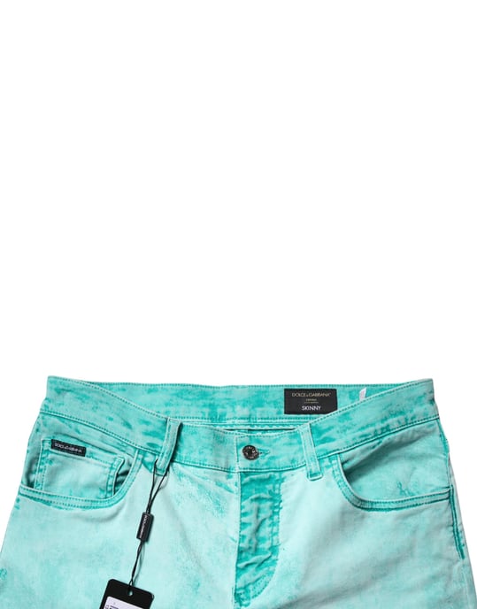 Slim Fit Acid Washed Jeans - Image 5