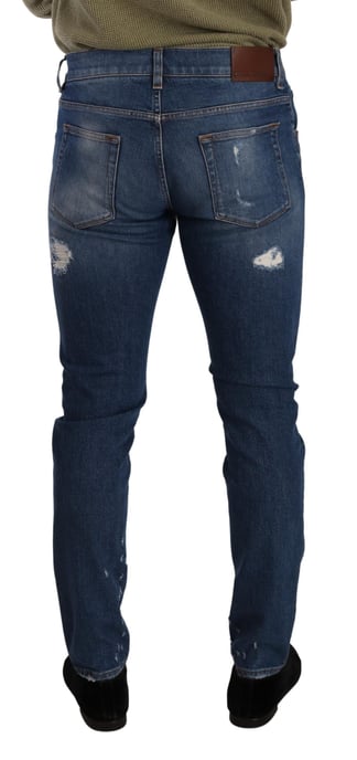 Schmal geschnittene Ripped Jeans - Image 3