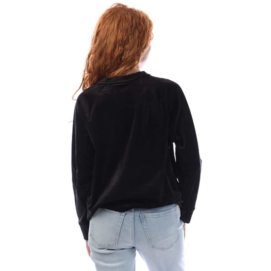 DKNY - Sweatshirt für Damen, Rundhalsausschnitt, Velours (Schwarz) - Image 2