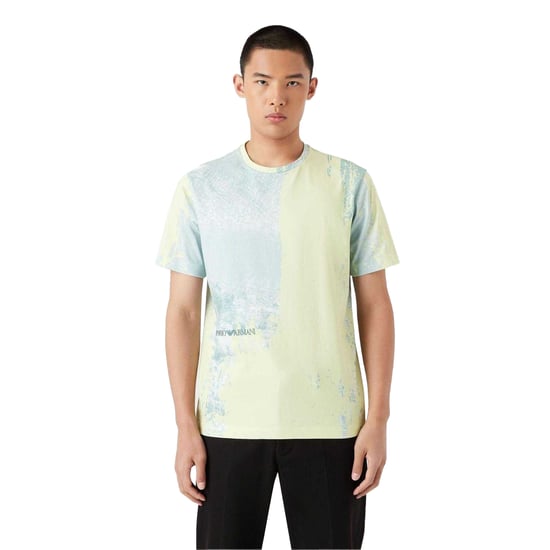 Emporio Armani - T-Shirt für Herren, Baumwolle (Weiß/Blau) - Image 3