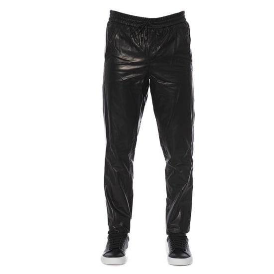 Leder Jogginghosen mit elastischem Bund, entspannte Passform - Image 1