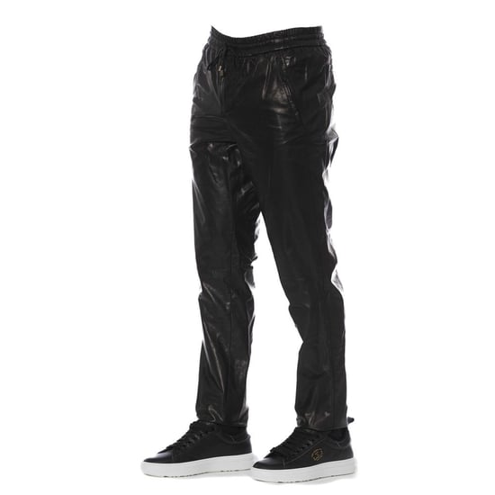 Leder Jogginghosen mit elastischem Bund, entspannte Passform - Image 2