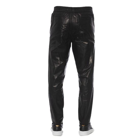 Leder Jogginghosen mit elastischem Bund, entspannte Passform - Image 3