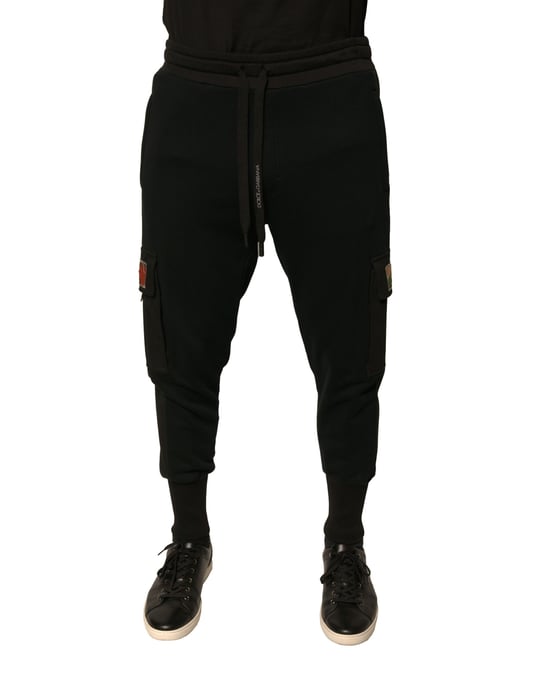Schwarze Cargo-Jogginghosen im Casual-Stil - Image 2
