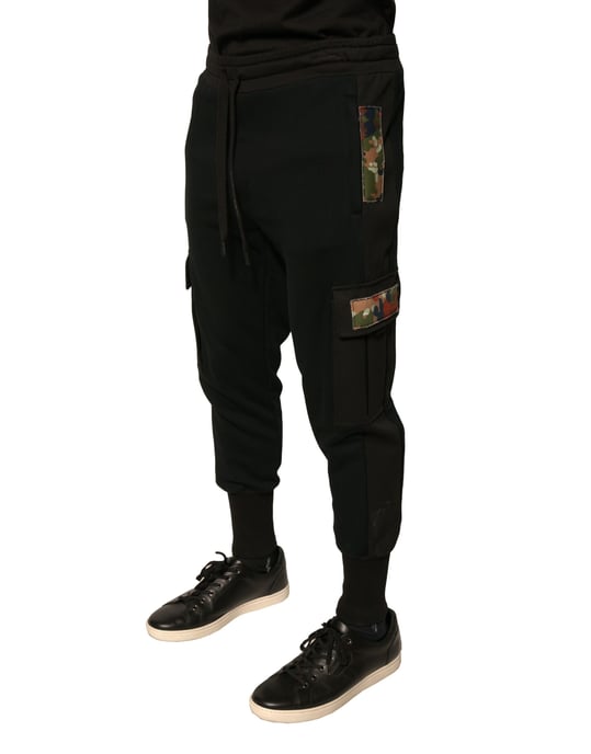 Schwarze Cargo-Jogginghosen im Casual-Stil - Image 3