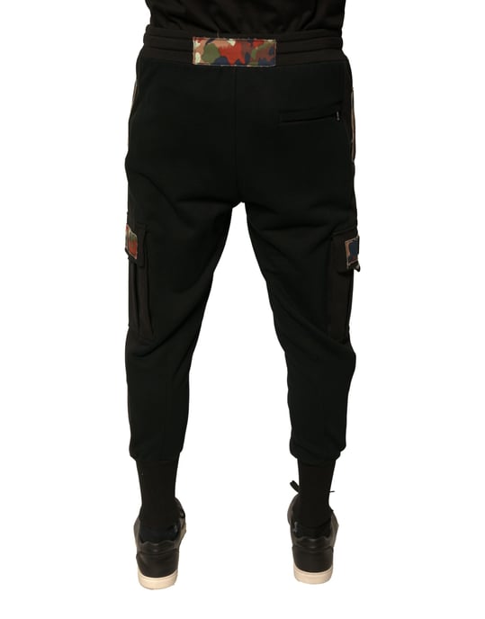 Schwarze Cargo-Jogginghosen im Casual-Stil - Image 4