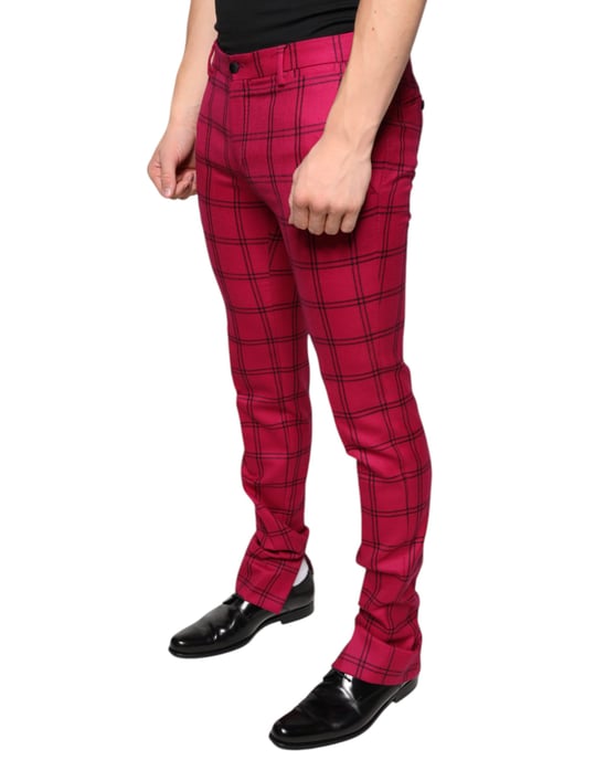Rosa Karierte Hose Pt0776 - Image 3