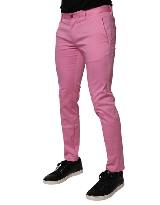 Schmal geschnittene rosa Anzughose - Image 3