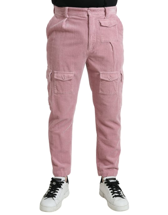 Corduroy Cargo-Hose Rosa - Image 1