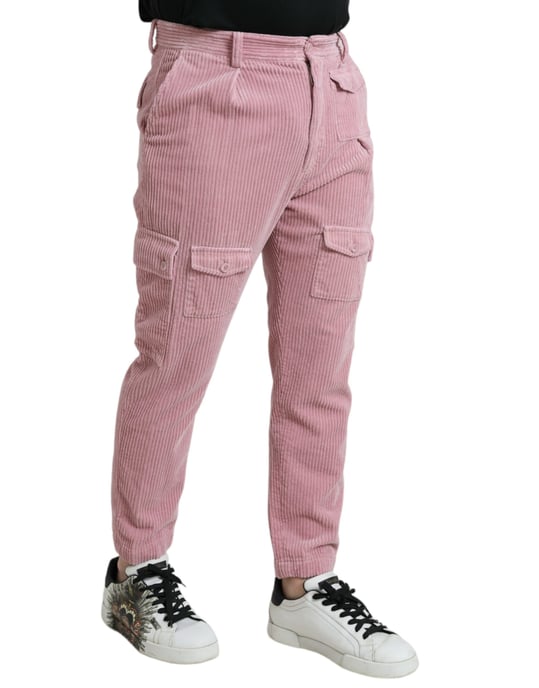 Corduroy Cargo-Hose Rosa - Image 3