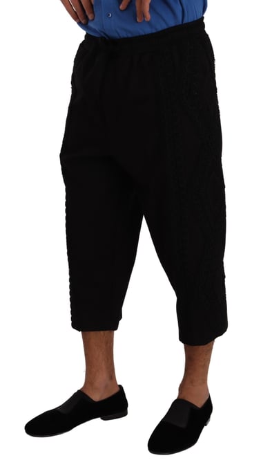 Hose mit Spitzendetails im Crop-Stil - Image 2