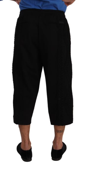Hose mit Spitzendetails im Crop-Stil - Image 3