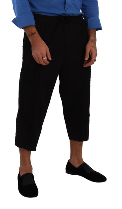 Hose mit Spitzendetails im Crop-Stil - Image 4