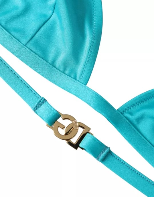 Dreiecks-Bikini-Oberteil Türkis - Image 2