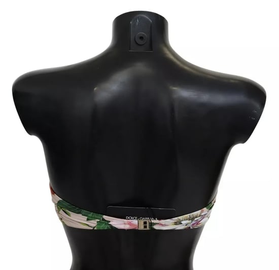 Bikini-Oberteil mit floralem Muster, strapless Badeanzug - Image 3