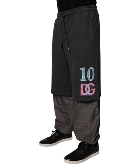 Gestapelte Sweatpants mit besticktem Logo - Image 3