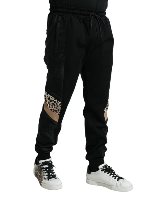 Leopardenmuster-Panel-Trackpants - Image 2
