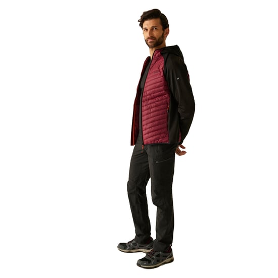 Regatta - "Andreson" Hybridjacke für Herren (Dunkles Weinrot/Schwarz) - Image 4
