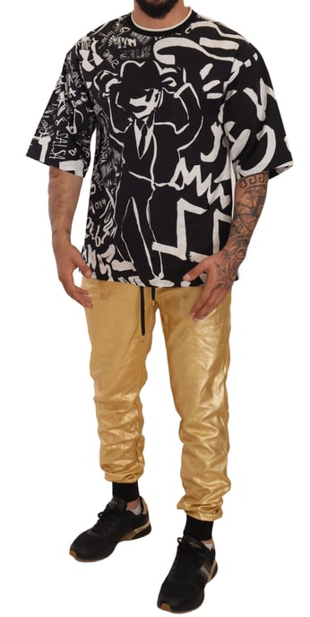 Dolce Gabbana Metallische Gold Jogginghosen - Image 4