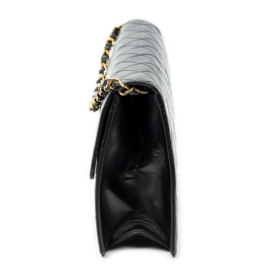 Vintage Push Lock Straight Flap Umhängetasche - Image 3