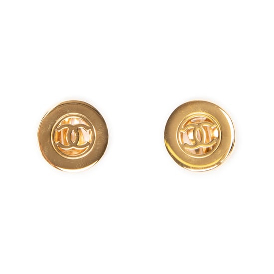 CC Round Clip On Earrings  Ohrringe - Image 2