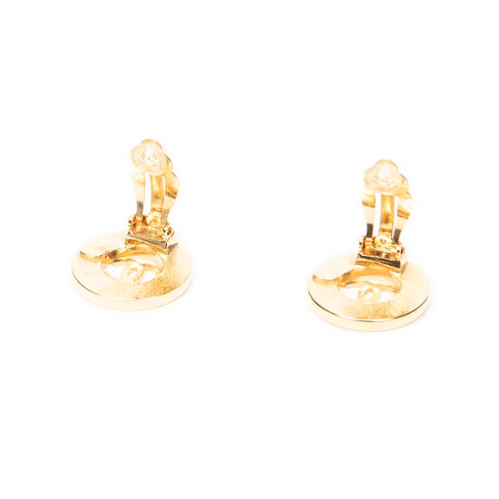 CC Round Clip On Earrings  Ohrringe - Image 4