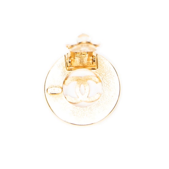 CC Round Clip On Earrings  Ohrringe - Image 5