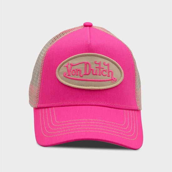 Von Dutch Grundlegend Trucker Baumwollkappen Pink - Image 1