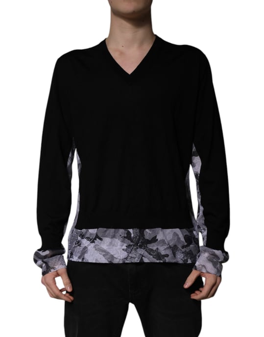 Merinowoll V-Ausschnitt Pullover - Image 2