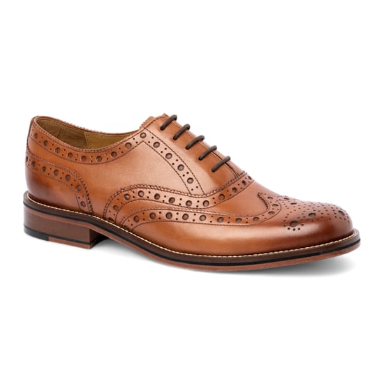 Chapman & Moore Herren-Brogue-Schuhe aus hellbraunem Leder, Oxford-Stil, fürs Büro - Image 3