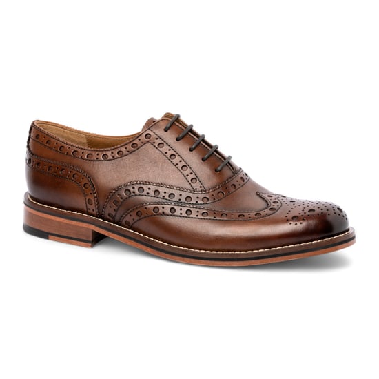 Chapman & Moore Herren-Brogue-Schuhe aus braunem Leder, Oxford-Stil, fürs Büro - Image 3