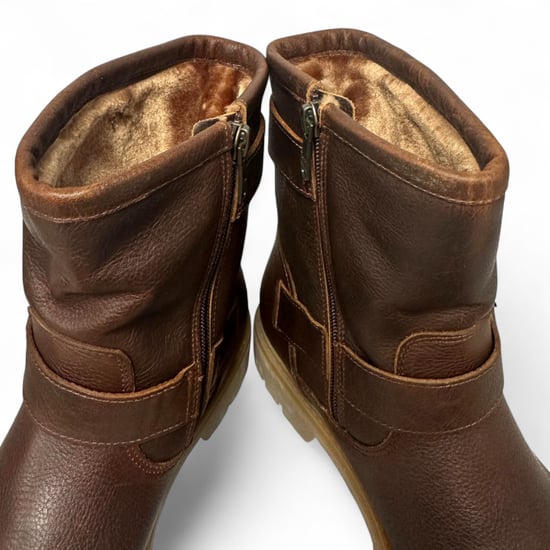 Panama Jack Damen-Ankle-Boots Felina B33 aus barkfarbenem, wasserdichtem Leder mit Schnalle - Image 6