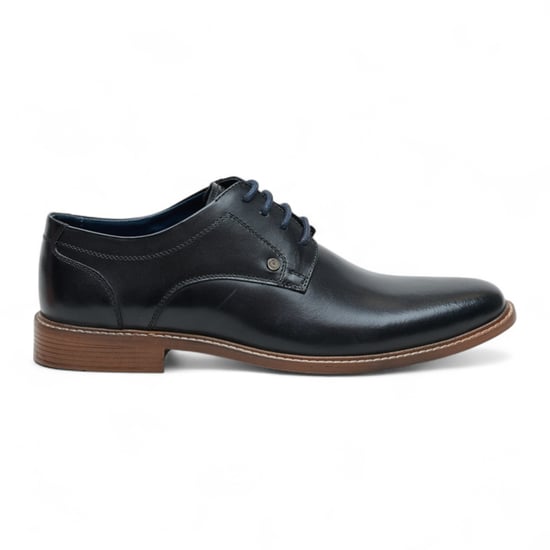 Ben Sherman Herren Oxford Brogue Derby Schuhe aus schwarzem Leder - Pethick - Image 1