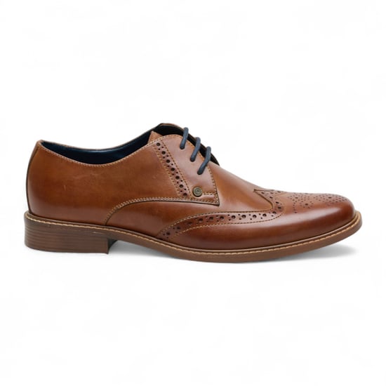 Ben Sherman Herren-Oxford-Brogue-Schuhe aus hellbraunem Leder - Andy - Image 1