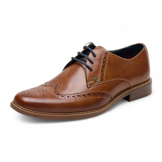Ben Sherman Herren-Oxford-Brogue-Schuhe aus hellbraunem Leder - Andy - Image 3