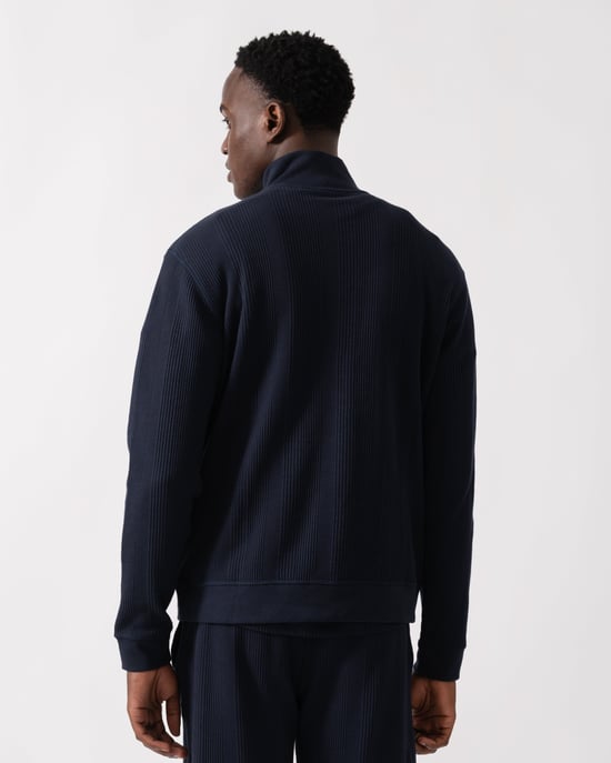 Structure Loungewear-Oberteil in Dunkelblau - Image 2