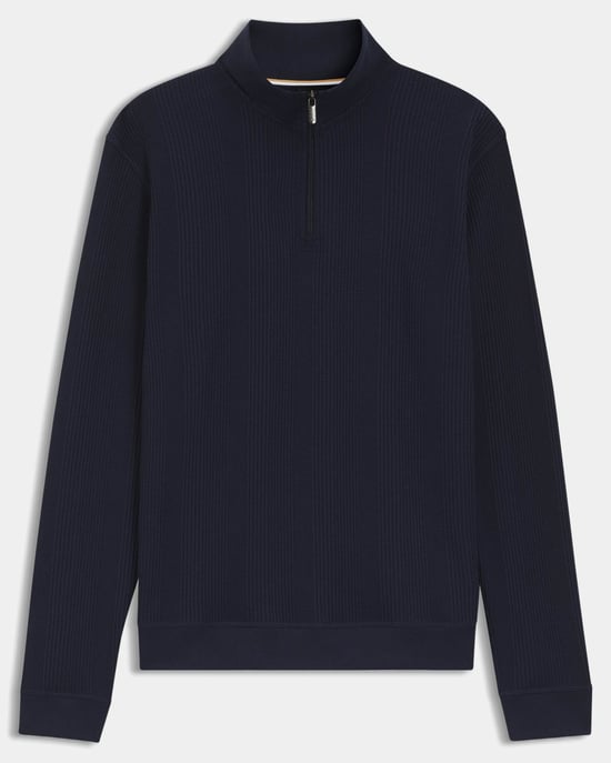 Structure Loungewear-Oberteil in Dunkelblau - Image 3