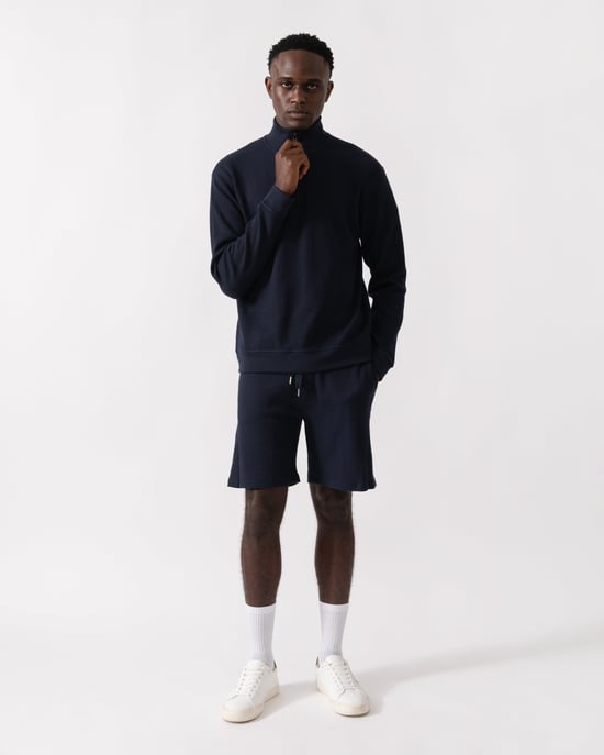 Structure Loungewear-Oberteil in Dunkelblau - Image 5