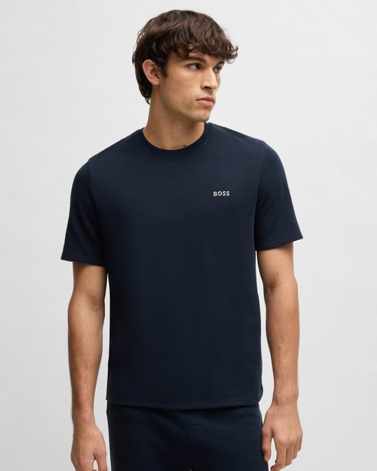 Pyjama-T-Shirt in Dunkelblau - Image 4