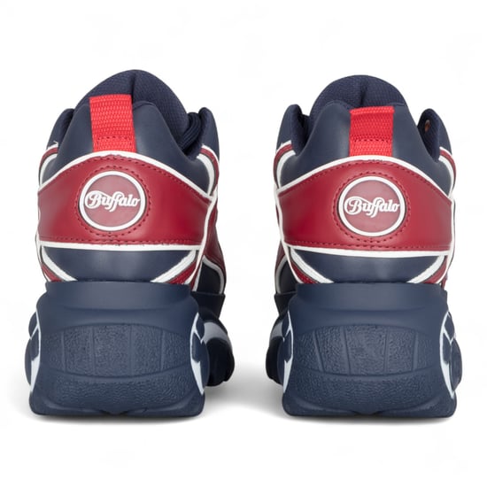 Buffalo Damen-Sneaker mit klobiger Plateausohle, blau-rot - 1339-14 - Image 5